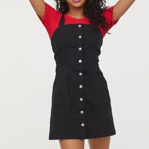 Denim dungarees dress